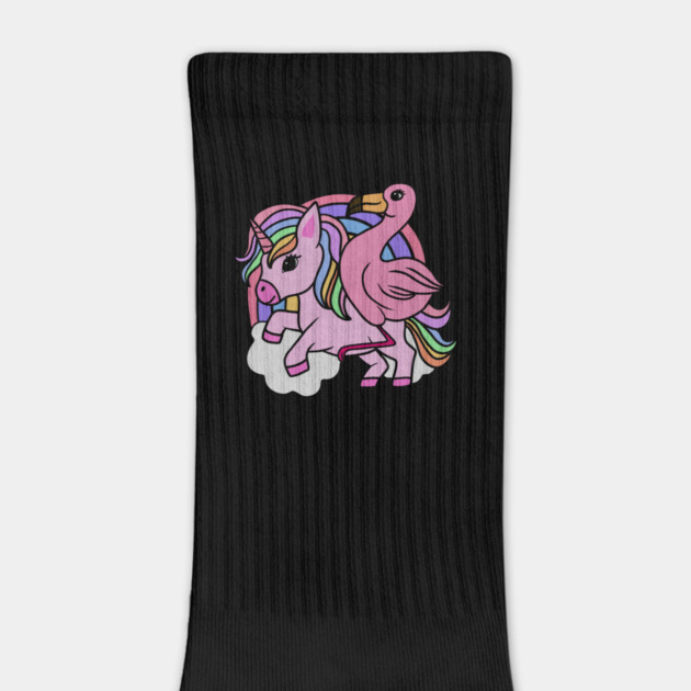 Flamingo Unicorn, Rainbow horse by logiamerch