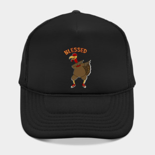 Thanksgiving, Dabbing Turkey Funny Blessed Hat
