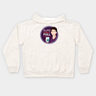 Glass Half Full Podcast-2 Kids Hoodie