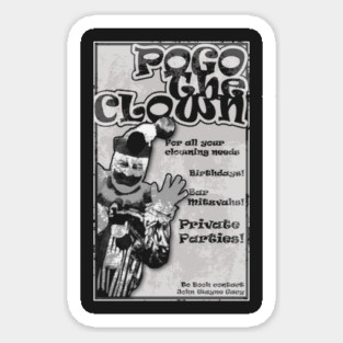 Pogo the Clown Sticker