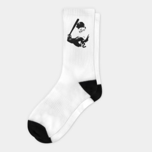 Jackie Robinson Pop Art Portrait Socks
