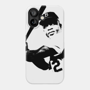 Jackie Robinson Pop Art Portrait Phone Case