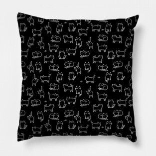 Black cats Pillow