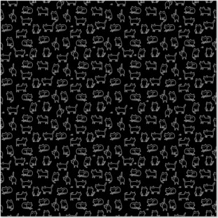 Black cats Posters and Art