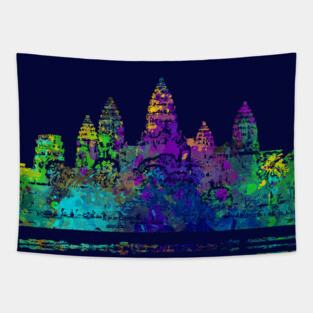 Colourful Angkor Wat Tapestry
