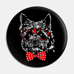 Funny Cute Cairn Terrier mom dog lover Pin