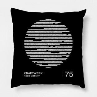 Kraftwerk / Minimalist Graphic Artwork Design Pillow