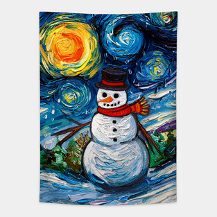 Frosty Night Tapestry