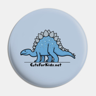 CuteForKids - Stegosaurus - Branded Pin