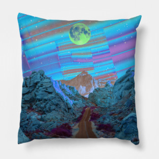 Blue Road Pillow