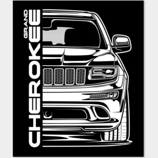 Grand Cherokee SRT8 (White Print) Posters and Art