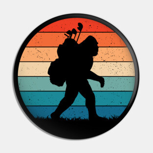 Retro Bigfoot Golf Pin