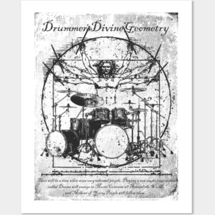 Cool Tees Da Vinci Drums Perfect Drummer Posters and Art