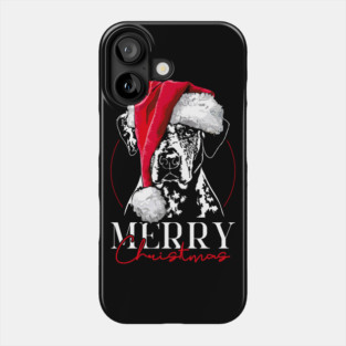 Funny Santa Catahoula Leopard Dog Merry Christmas dog mom Phone Case