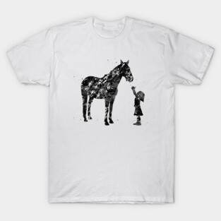 Little girl with horse T-Shirt