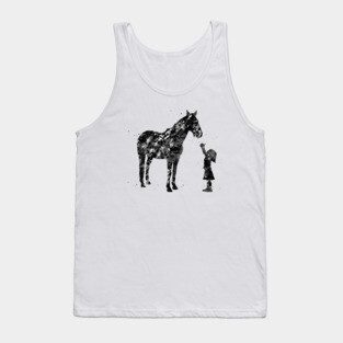 Little girl with horse Tank Top