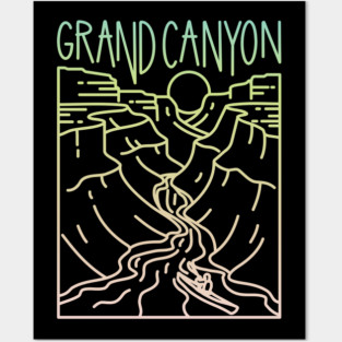 Grand Canyon - Rim to Rim hike - USA T-Shirt Posters and Art