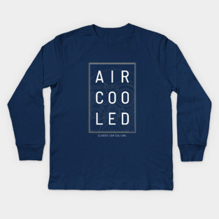 Aircooled Engine - Classic Car Culture Kids Long Sleeve T-Shirt