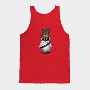 Steampunk Baby Penguin Tank Top
