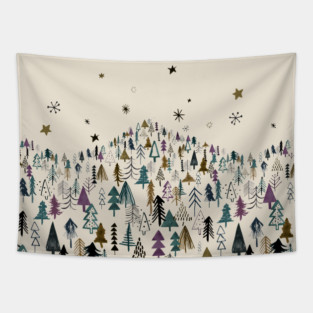 Forest Trees Tapestry