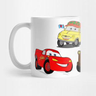 McQueen,Mater and Luigi Mug