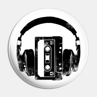 Music retro style Pin