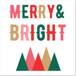 Merry Christmas - Merry and Bright Posters and Art