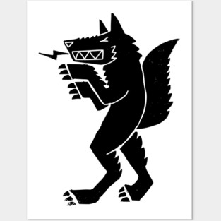 werewolf man wolf Posters and Art