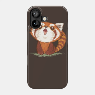 Red panda happy Phone Case