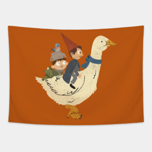 Gooseback Ride - Over the Garden Wall Tapestry