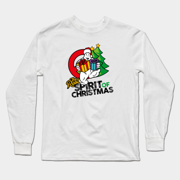 NEGB SPIRIT OF CHRISTMAS (BLACK TEXT) Long Sleeve T-Shirt by protonbuilding