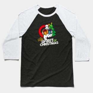 NEGB SPIRIT OF CHRISTMAS (WHITE TEXT) Baseball T-Shirt