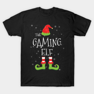 GAMING Elf Family Matching Christmas Group Funny Gift T-Shirt