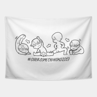 OVERCOME CHIHOKO [WHITE] Tapestry