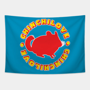 Chinchilla Love Tapestry