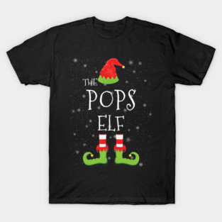 POPS Elf Family Matching Christmas Group Funny Gift T-Shirt