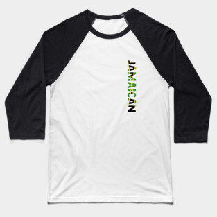 Jamaican Jamaica Flag Baseball T-Shirt