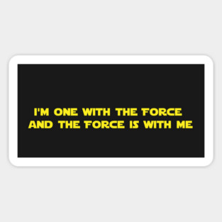 One with the Force Sticker