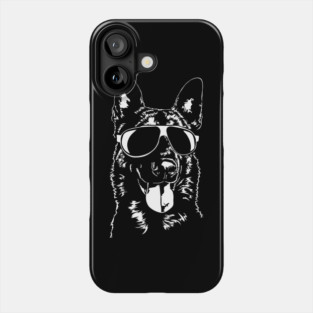Belgian Malinois sunglasses cool dog Phone Case