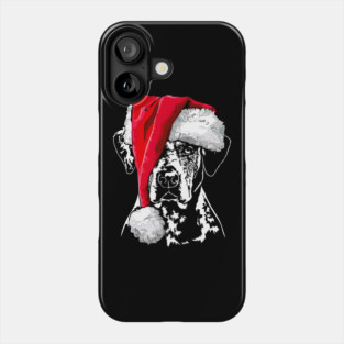 Santa Catahoula Leopard Dog Christmas dog Phone Case