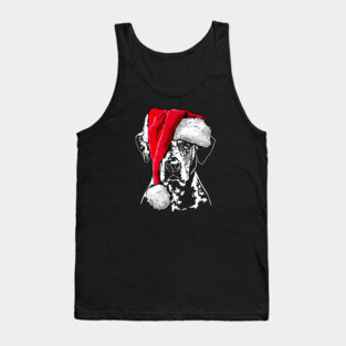 Santa Catahoula Leopard Dog Christmas dog Tank Top