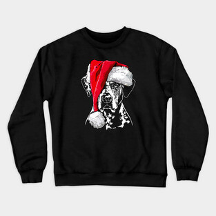 Santa Catahoula Leopard Dog Christmas dog Crewneck Sweatshirt