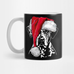 Santa Catahoula Leopard Dog Christmas dog Mug