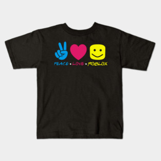 Roblox Peace Love Kids T-Shirt