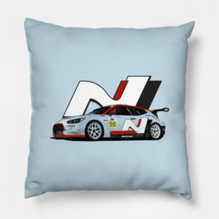 Veloster N TCR Race Car Pillow