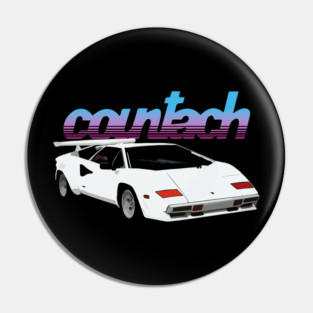 White Countach Pin