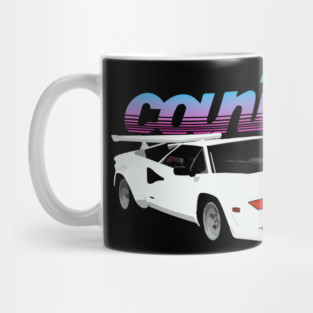 White Countach Mug