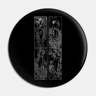 art nouveau Alphonse Mucha victorian gothic Pin