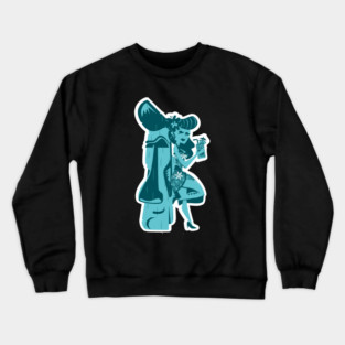 TIKI AND GIRL Crewneck Sweatshirt