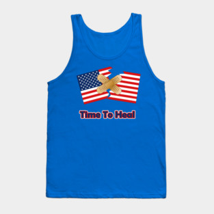 Time To Heal American Flag Bipartisan Tank Top